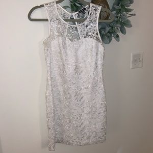 White Lace Cocktail Dress✨